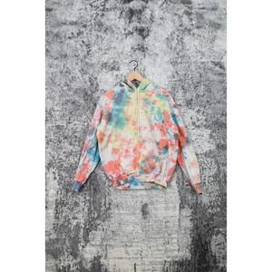 Big Bud Press Colorful Tie Dye Hooded Pullover Sweatshirt